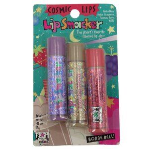 Bonne Bell Cosmic Lips Lip Smacker Mocha Nova Stellar Strawberry Planetary Berry